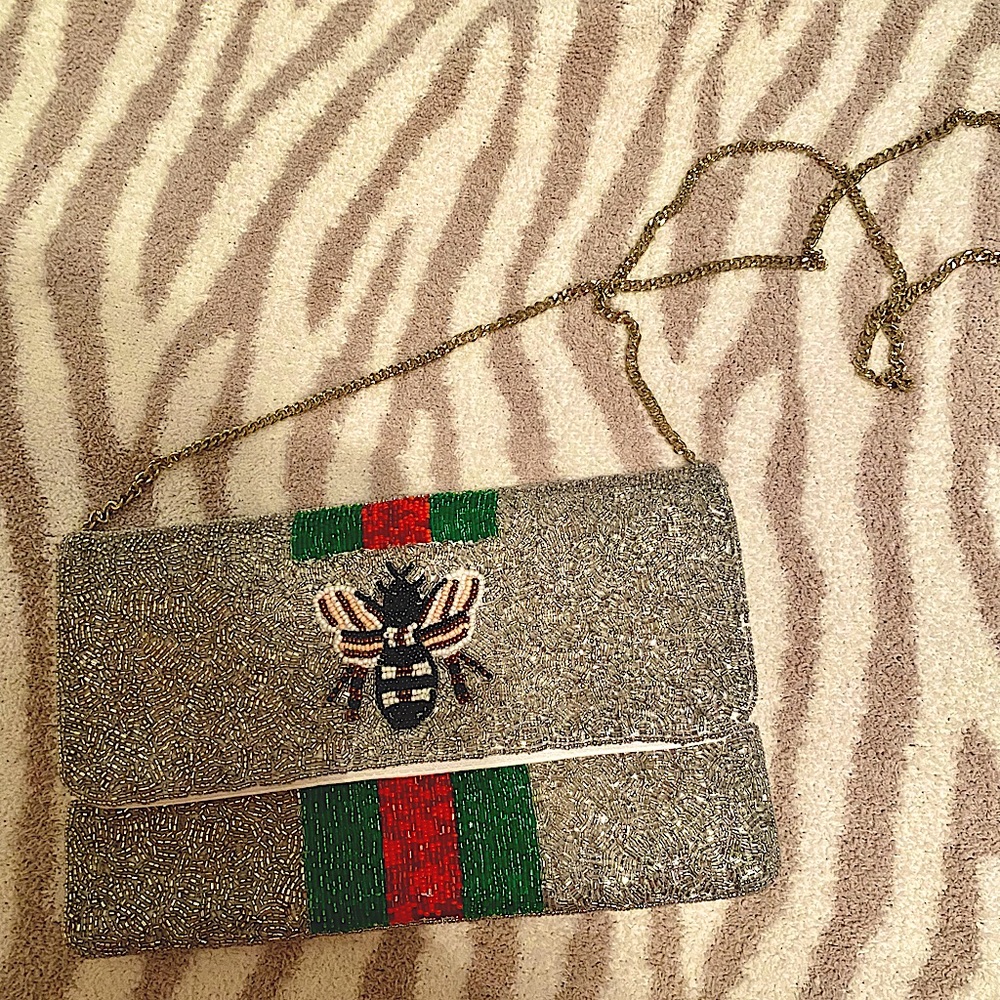 Beaded Bee Bag